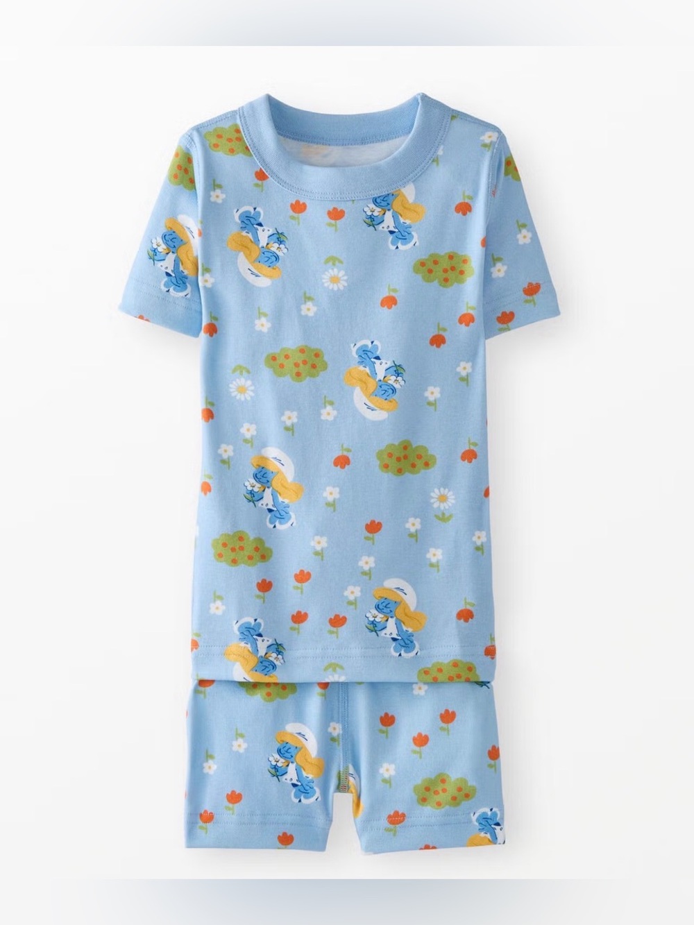 Hanna Andersson Smurfs HannaJams Pajama Set, brand new, factory sealed, size 5